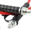1x red hydraulic hose